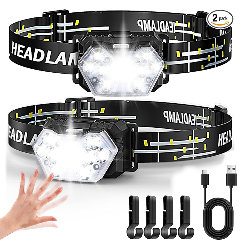 Fishing Headlamp - Potente Linterna Frontal LED con Sensor,