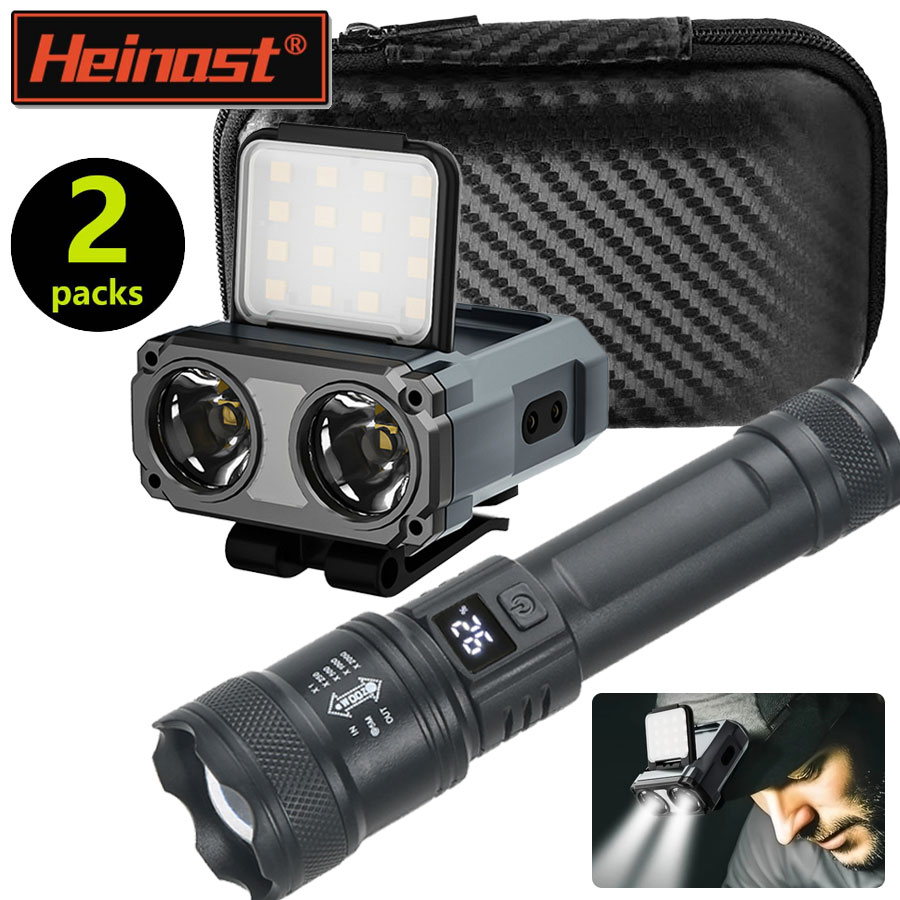 Fishing Headlamp - Mini lámpara de cabeza recargable ultrabrillante/linterna