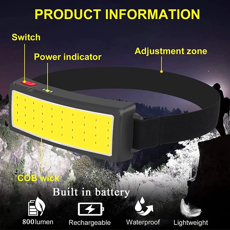 Potente linterna frontal LED C - Fishing Headlamp reseña y precio