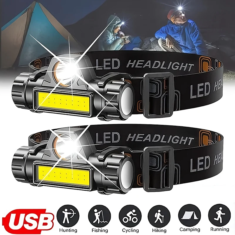 Linterna frontal LED COB recar - Fishing Headlamp reseña y precio