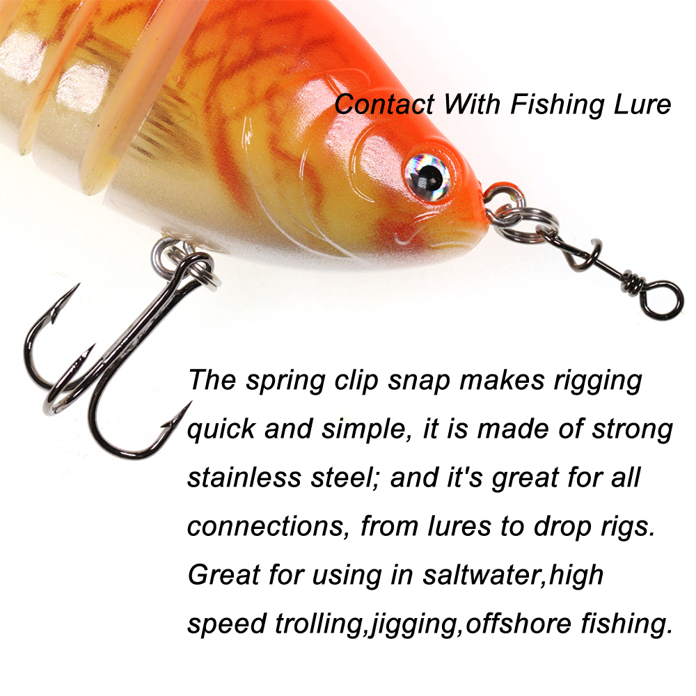 Bimoo 50 piezas de acero inoxi - Fishing Equipment Tackle reseña y precio
